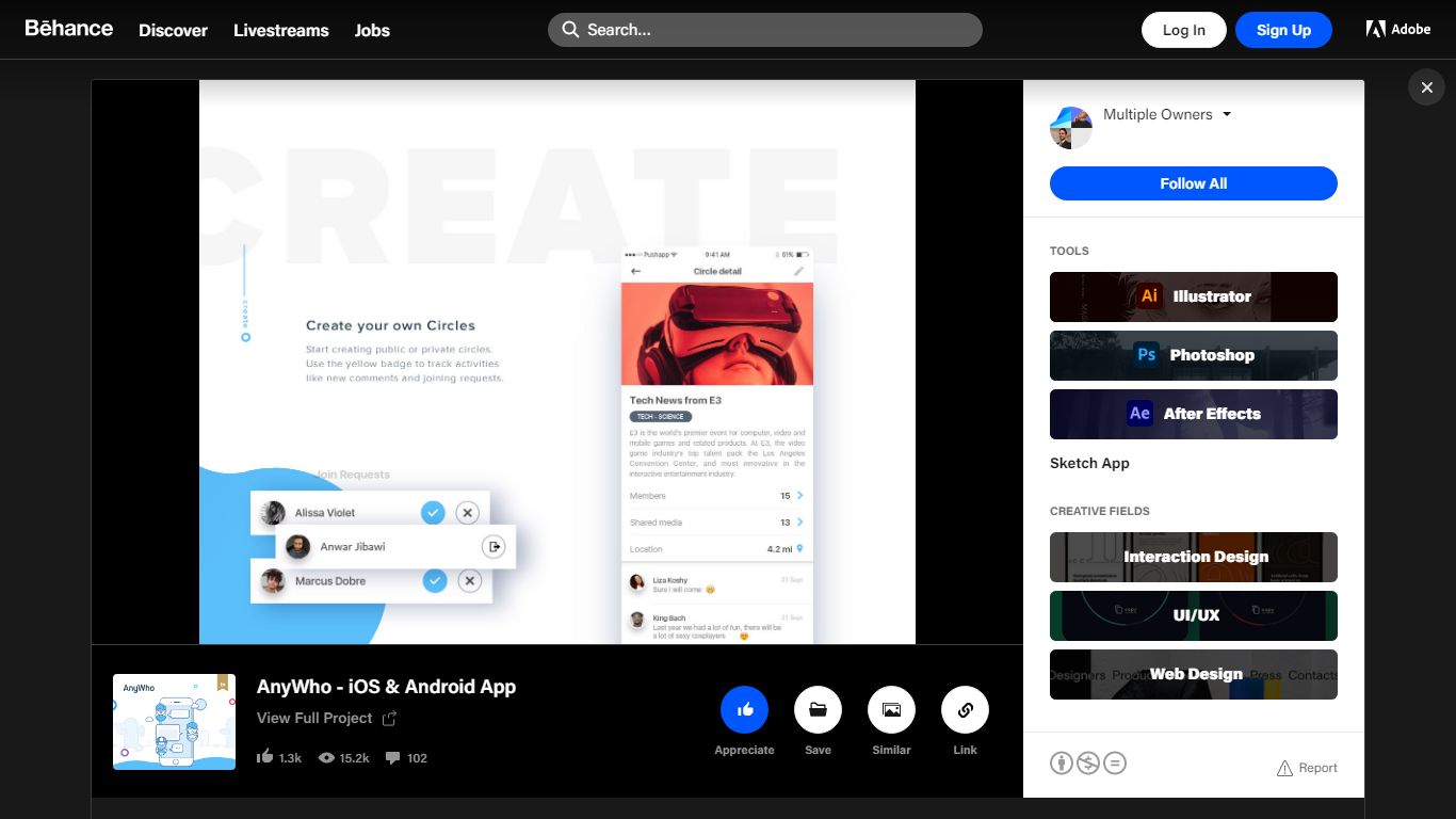 AnyWho - iOS & Android App | Behance